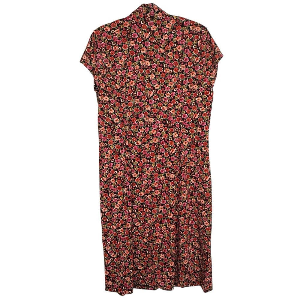 Motherhood Maternity Floral Faux Wrap Midi Dress Size M - Picture 3 of 12